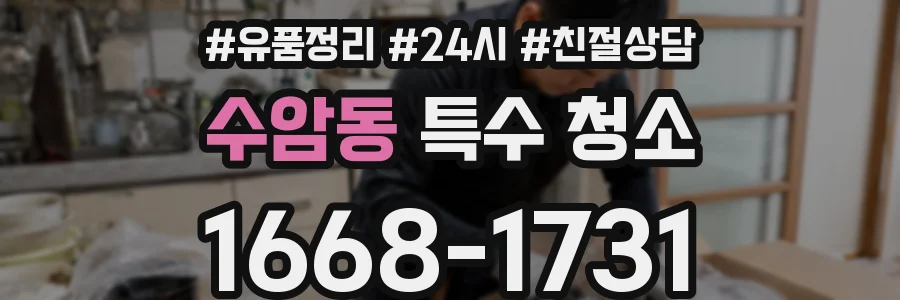 수암동 특수 청소