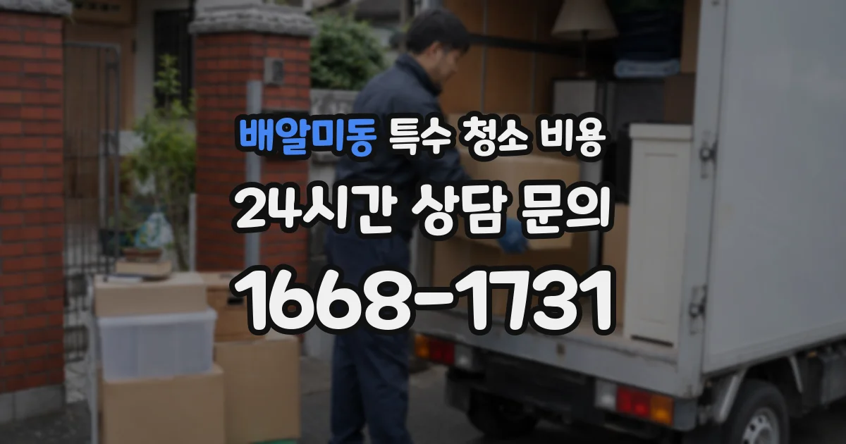 배알미동 특수 청소 비용