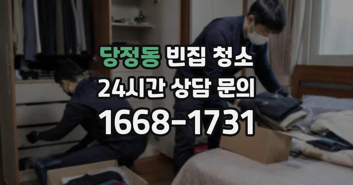 당정동 빈집 청소