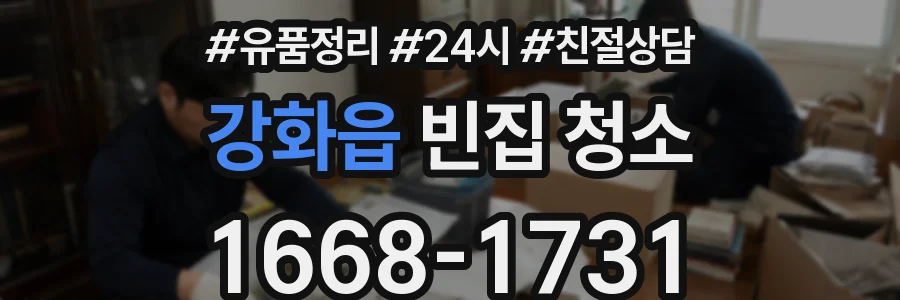 강화읍 빈집 청소