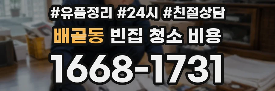 배곧동 빈집 청소 비용