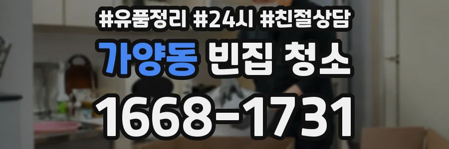 가양동 빈집 청소