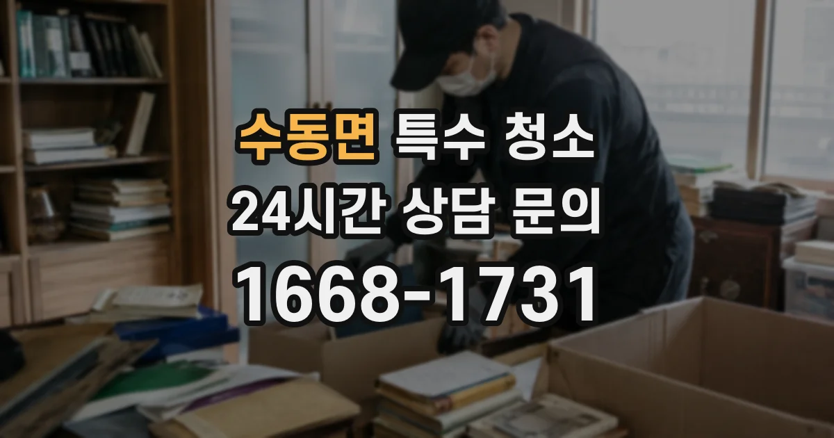 수동면 특수 청소