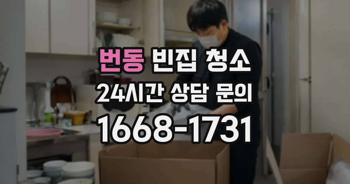 번동 빈집 청소