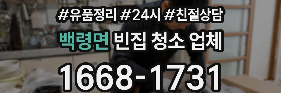 백령면 빈집 청소 업체