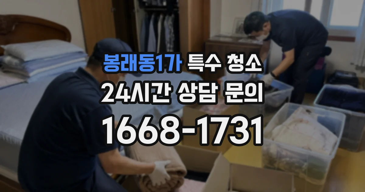 봉래동1가 특수 청소