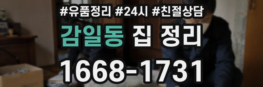 감일동 집 정리