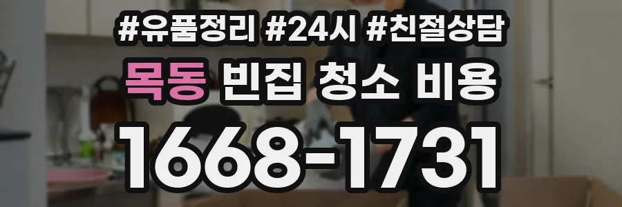 목동 빈집 청소 비용