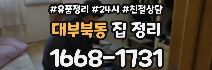 대부북동 집 정리