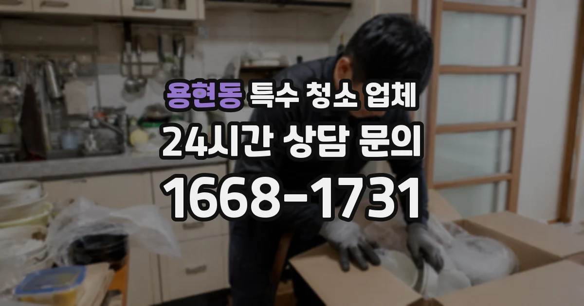 용현동 특수 청소 업체