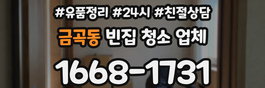 금곡동 빈집 청소 업체