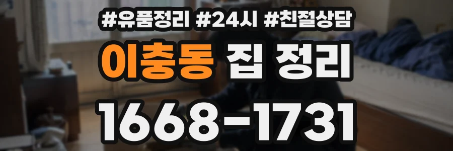 이충동 집 정리