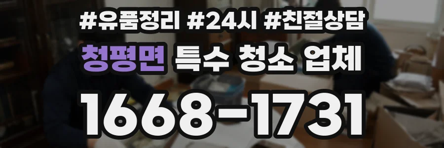 청평면 특수 청소 업체