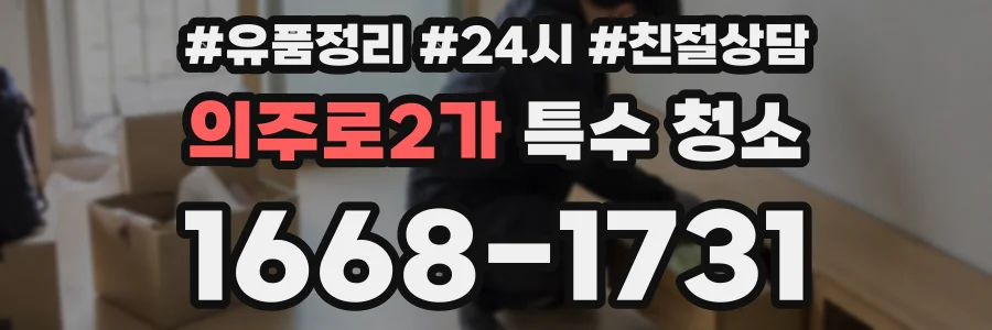 의주로2가 특수 청소