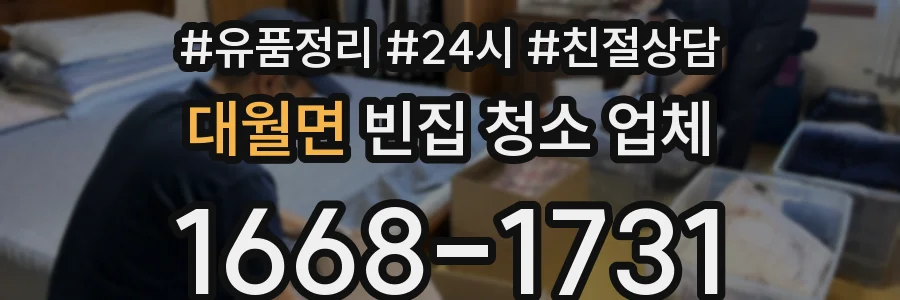대월면 빈집 청소 업체