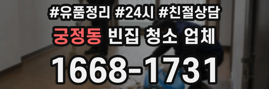 궁정동 빈집 청소 업체