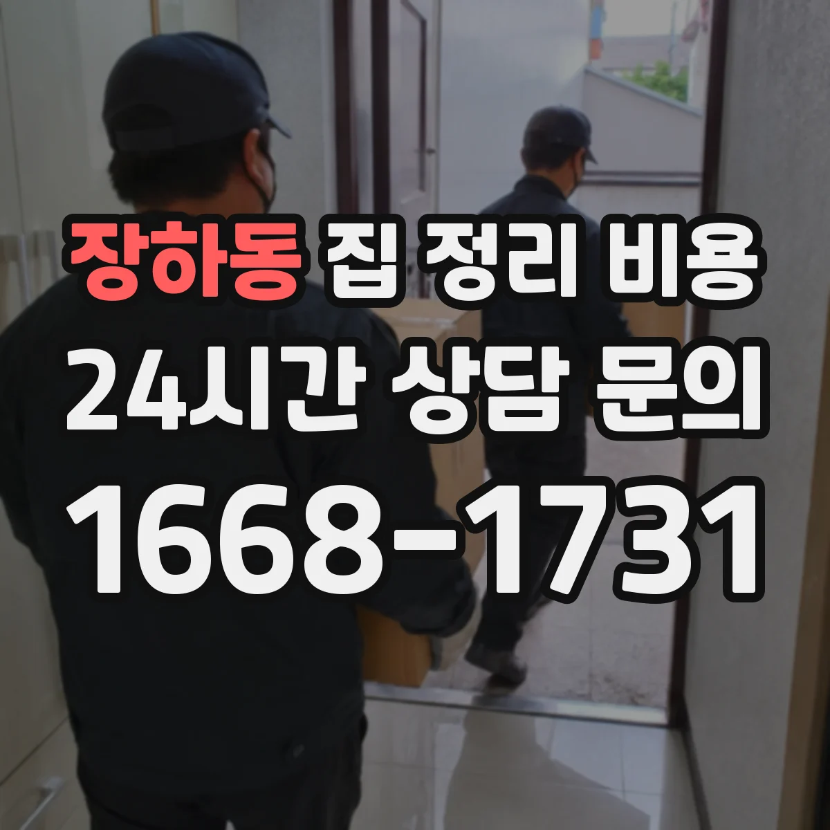 장하동 집 정리 비용