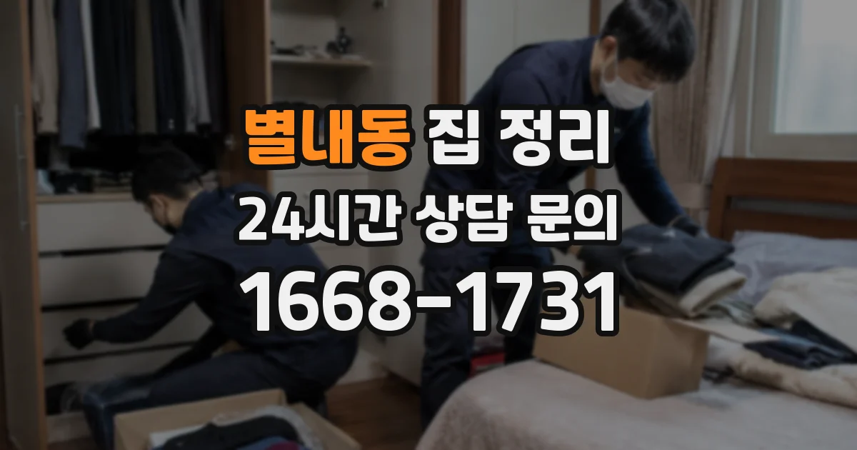 별내동 집 정리