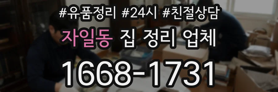자일동 집 정리 업체