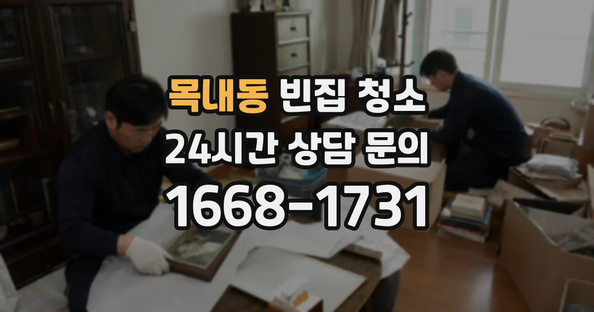 목내동 빈집 청소