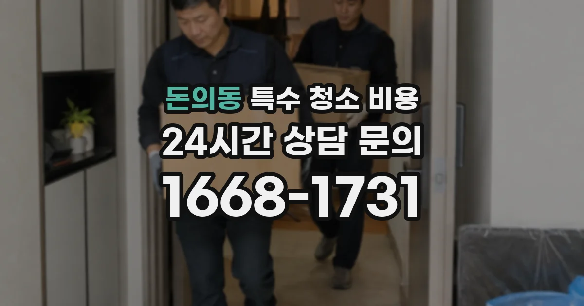 돈의동 특수 청소 비용