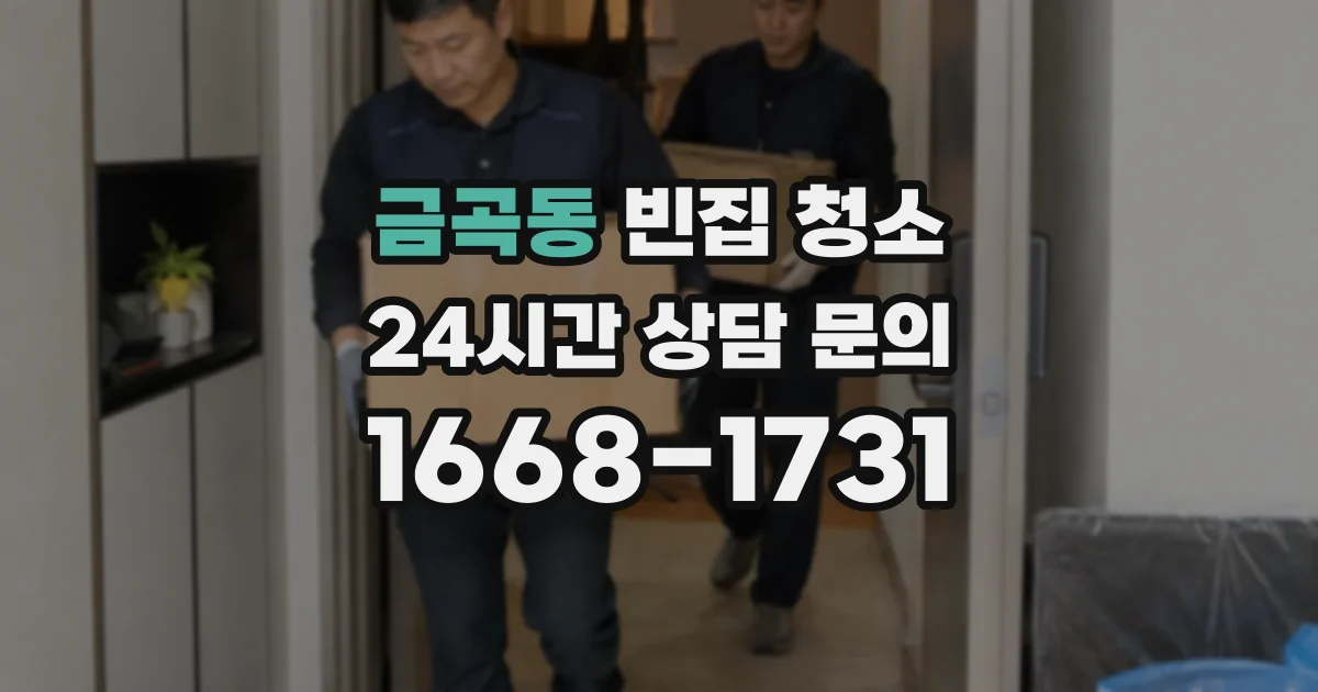 금곡동 빈집 청소
