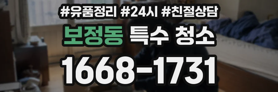 보정동 특수 청소
