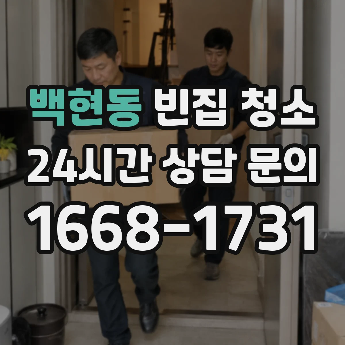 백현동 빈집 청소