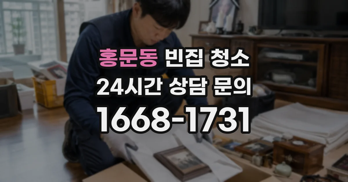 홍문동 빈집 청소