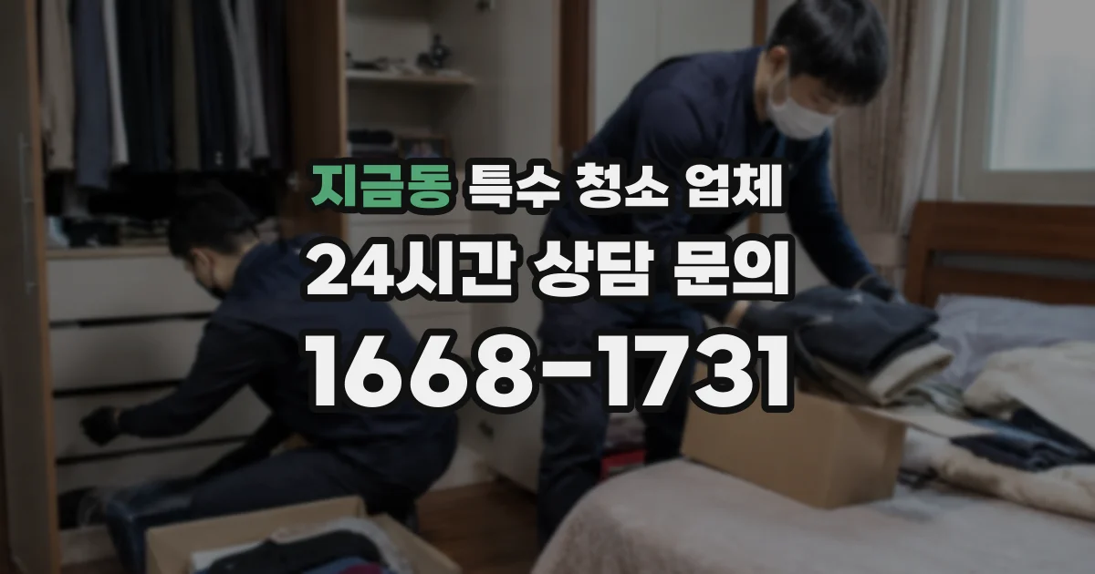 지금동 특수 청소 업체