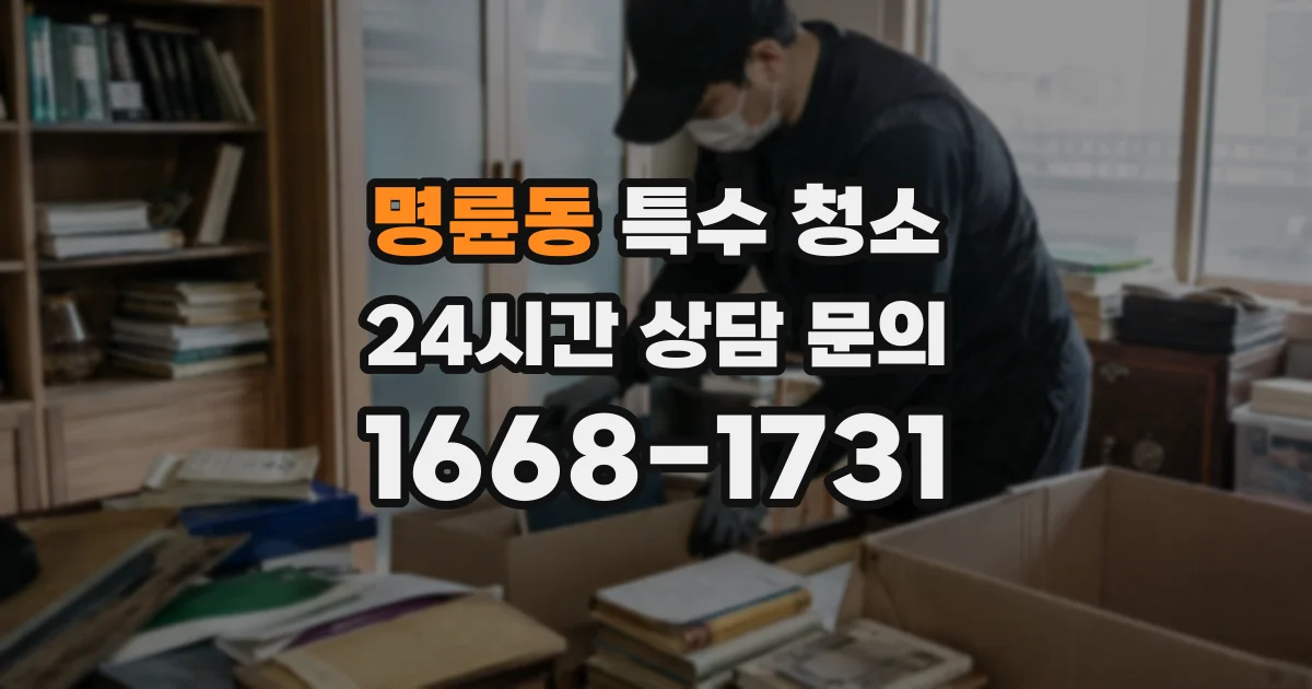 명륜동 특수 청소