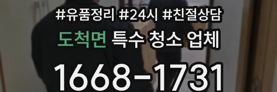 도척면 특수 청소 업체