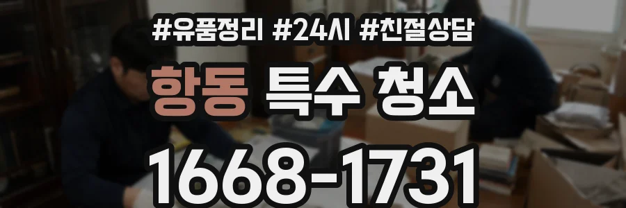 항동 특수 청소