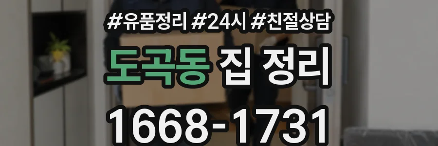 도곡동 집 정리