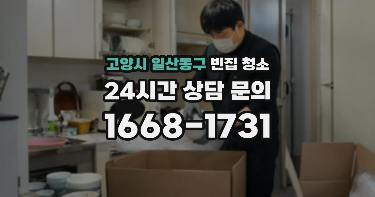 고양시 일산동구 빈집 청소
