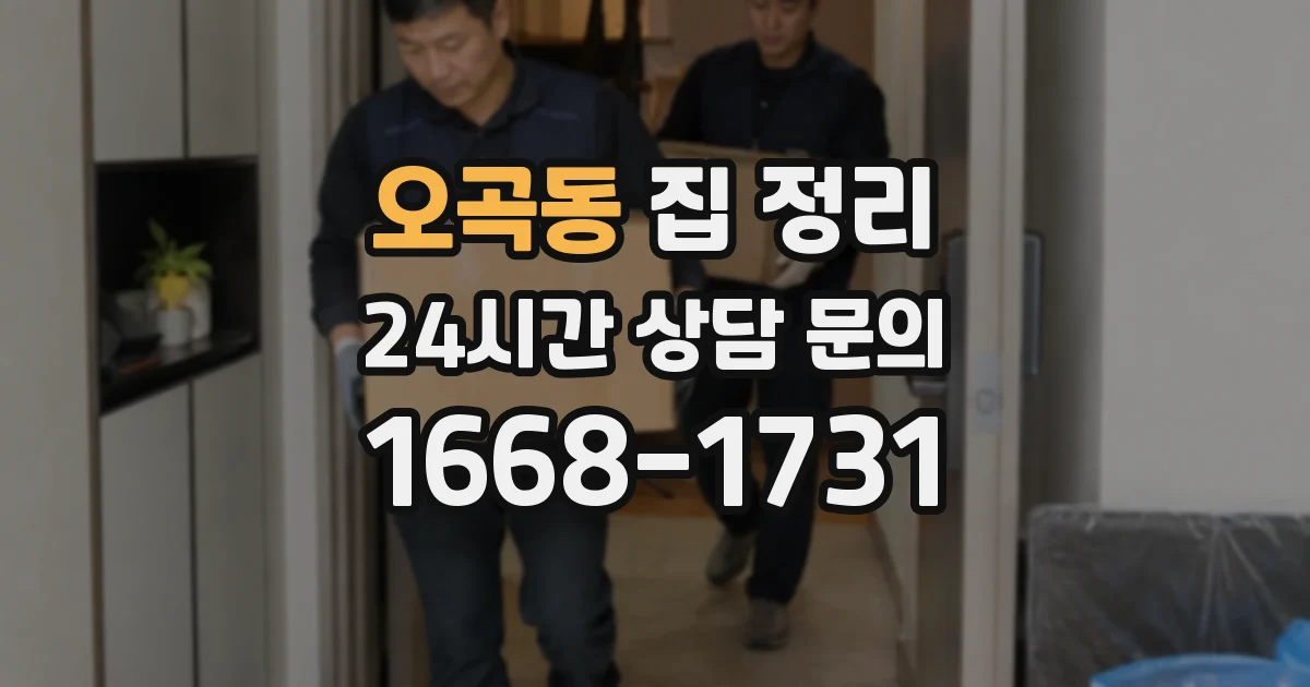 오곡동 집 정리