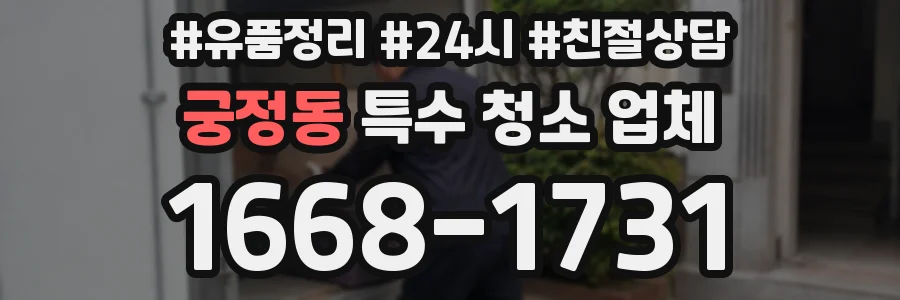 궁정동 특수 청소 업체