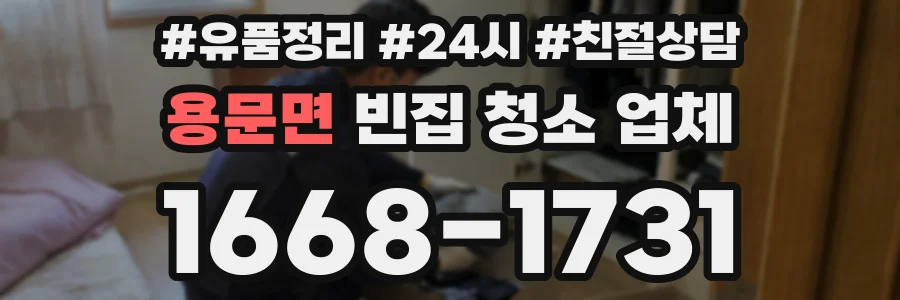 용문면 빈집 청소 업체