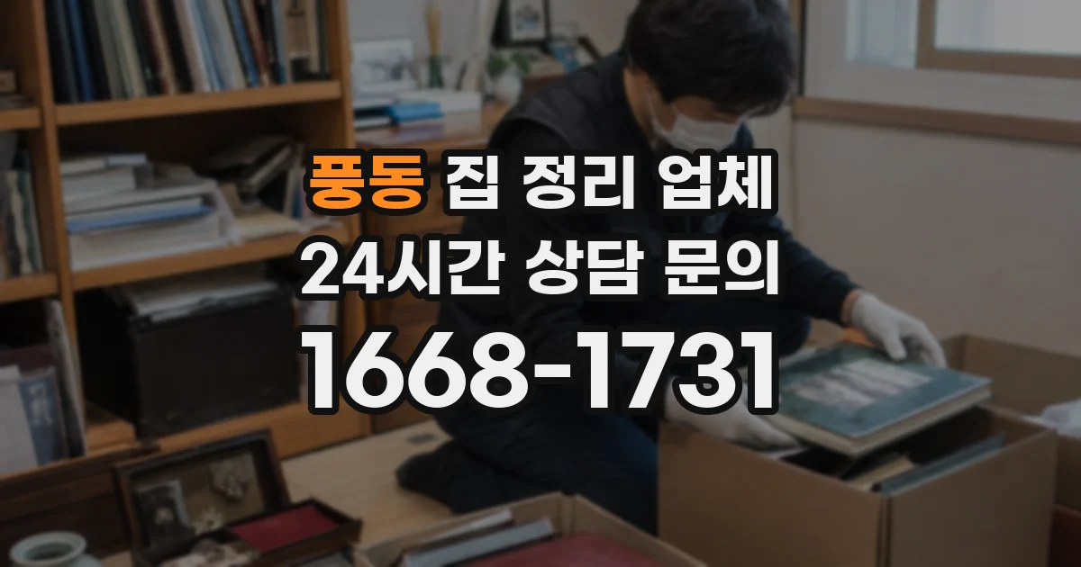 풍동 집 정리 업체