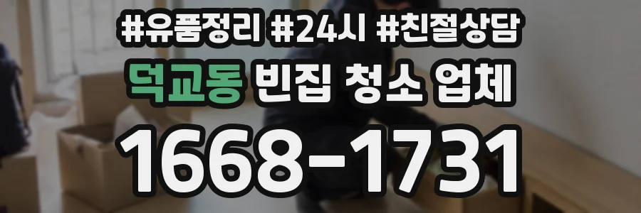 덕교동 빈집 청소 업체