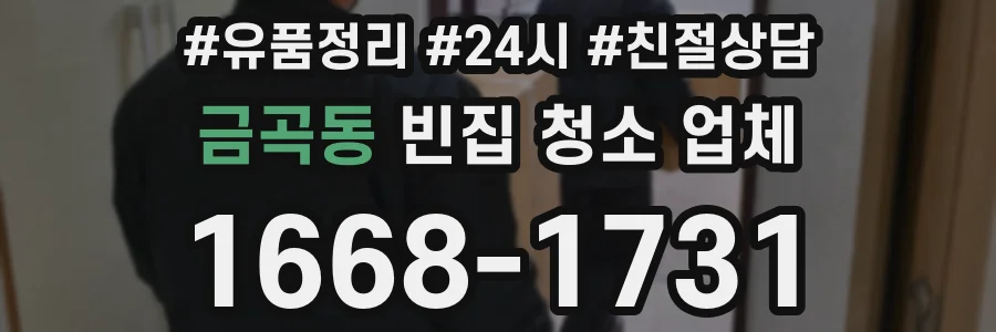 금곡동 빈집 청소 업체