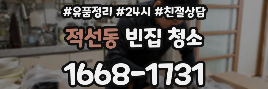 적선동 빈집 청소