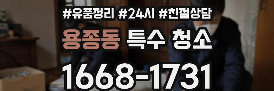 용종동 특수 청소