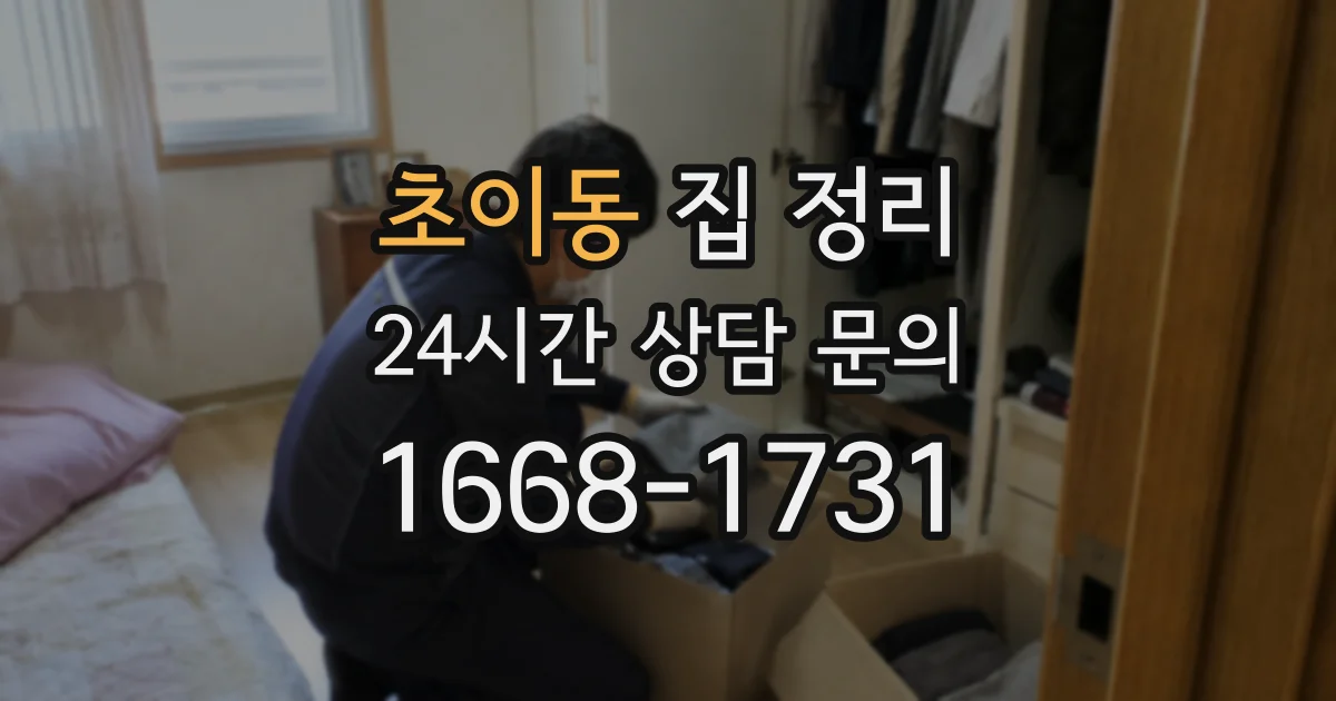 초이동 집 정리