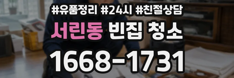 서린동 빈집 청소