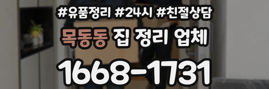 목동동 집 정리 업체