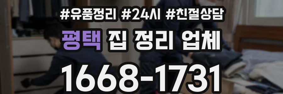 평택 집 정리 업체