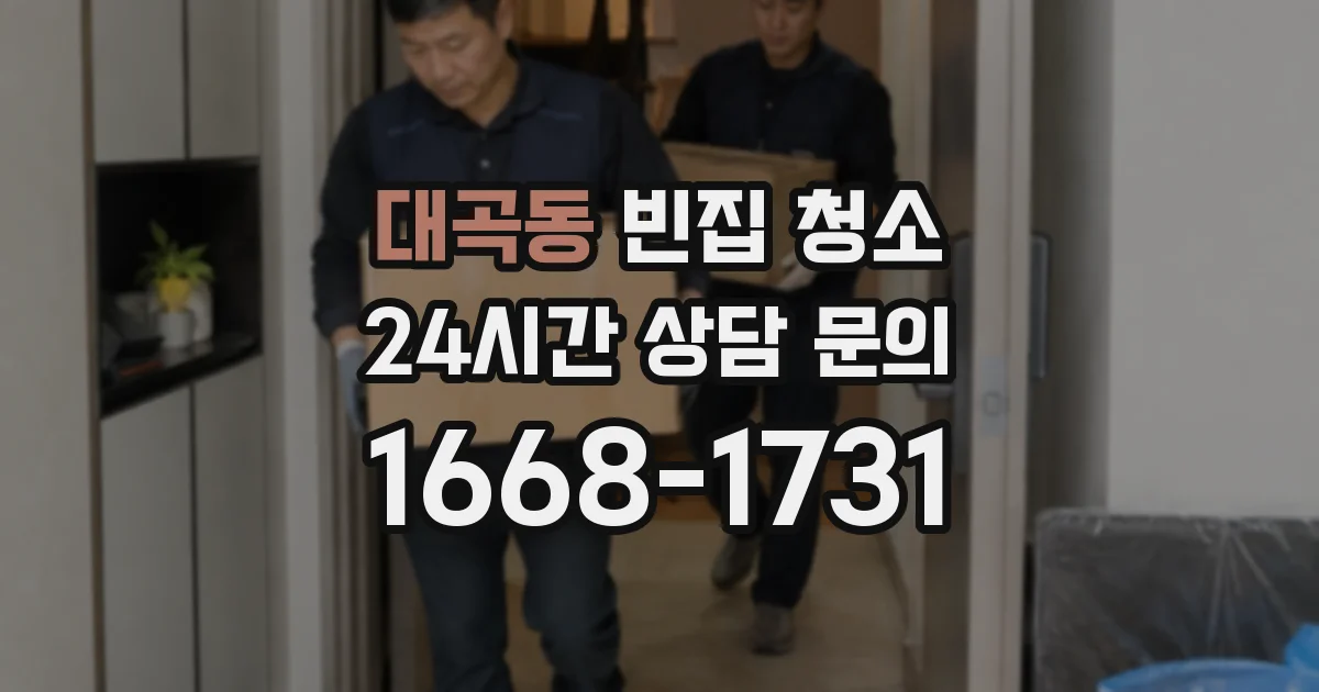 대곡동 빈집 청소
