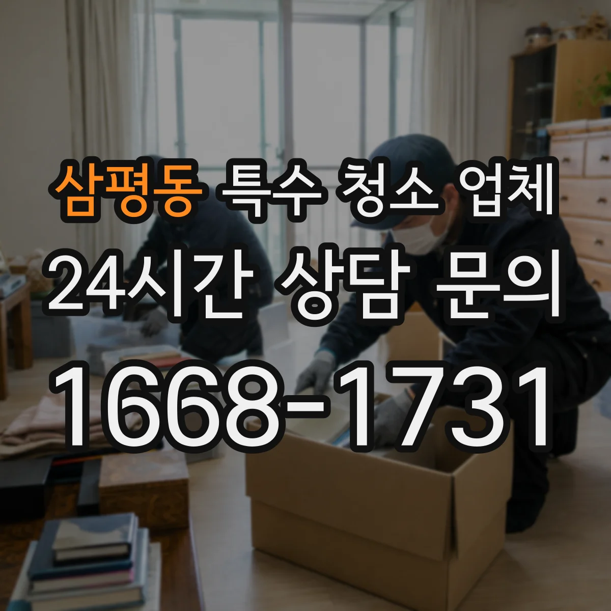 삼평동 특수 청소 업체