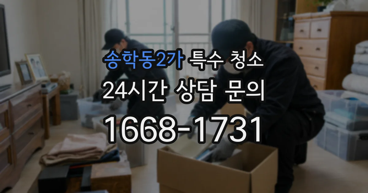 송학동2가 특수 청소